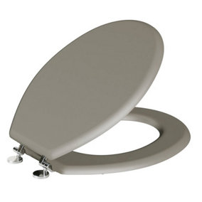 Nes Home Gorge Classic Oval Shaped Stone Grey Toilet Seat