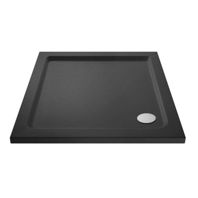 Nes Home Harper Square 700 x 700mm Shower Tray Slate Grey