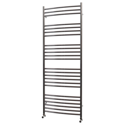 Nes Home Honeywell  1600 X 600 mm Horizontal Curved Chrome Towel Rail Radiator