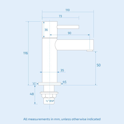 Nes Home Hot and Cold Basin Taps & Waste Chrome