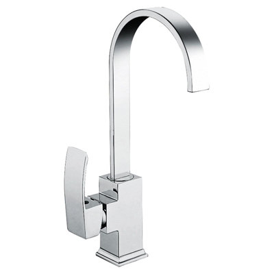 Nes Home IMBER Single Lever Swivel Chrome Kitchen Sink Mono Mixer Tap