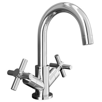 Radius Customisable Bath Shower Mixer Tap With Shower Kit - Polished Chrome | Victorian Plumbing UK