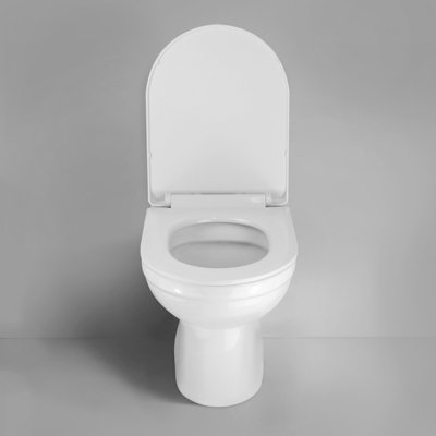 Nes Home Ingersly Back To Wall Modern Toilet Pan & Soft Close Seat + Concealed Cistern
