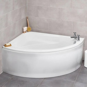 Nes Home Kartell 1500 x 1040 mm White Offset Corner Left Hand Bath