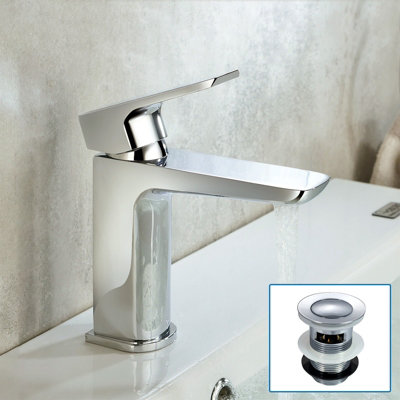 KENSINGTON | Mezclador De Lavabo Con Desagüe Automático Mezclador De Lavabo De Sobre Encimera Con Desague Automatico Kensington Mezclador De Lavabo Con Desague Automatico 506707