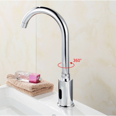 Nes Home Kitchen Sink Mixer Tap Basin Chrome Faucet Automatic Touchless Infrared Sensor
