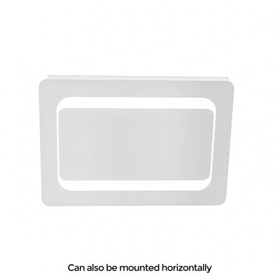 Nes Home LED Illuminated Mirror with Battery Powered Button Switch 500 ...