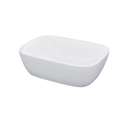 Nes Home Leven Cloakroom Rectangle Stand Alone Counter Top Basin Sink Bowl