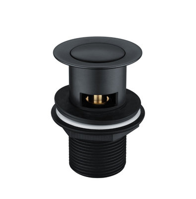 Nes Home Libra Basin Mixer Tall Tap & Waste Black Matte