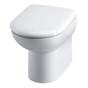 Nes Home Linton Back To Wall Toilet Pan And Soft Close Seat