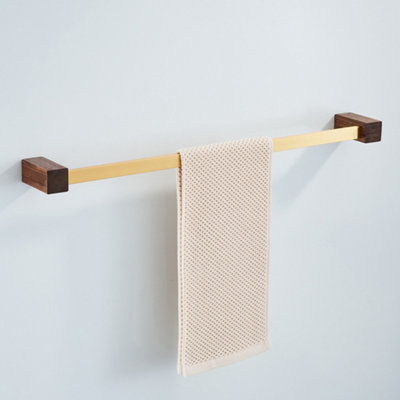 Walnut towel online rail