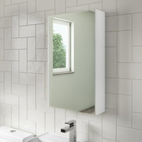 Nes Home McCann 400mm Mirror Shaving Cabinet White