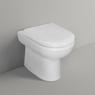 Nes Home Melbourne Back To Wall Rimless WC Toilet Unit + Soft Close Seat