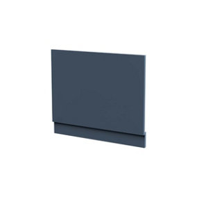 Nes Home Modern 800mm Dark Grey High Gloss PVC End Panel 10mm Thickness + Plinth