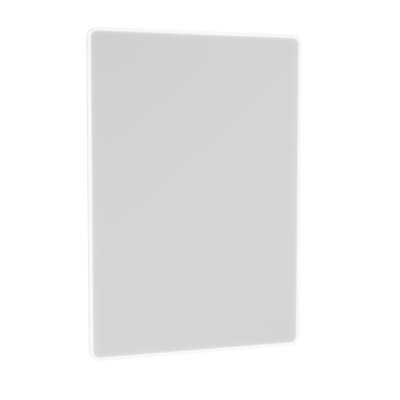 Nes Home Modern Bathroom LED Mirror with Battery Powered Button Switch ...