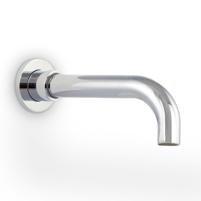 Nes Home Modern Brass Wall Mounted Chrome Bathroom Basin Spout