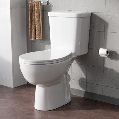 Nes Home Modern Close Coupled Toilet with WC Pan, Toilet Seat & Cistern Price Comparisons | Compare The Build