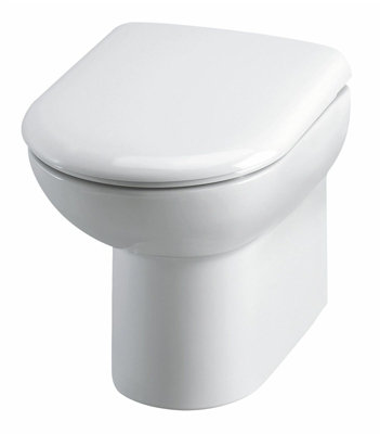 Nes Home Modern D Shape Bathroom Toilet WC Concealed Tank Cistern Unit