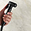 Nes Home Modern Douche Shower Bidet Spray Kit With Holder & Hose Black