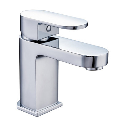 Nes Home Modern Mono Mixer Tap with Basin Waste Chrome