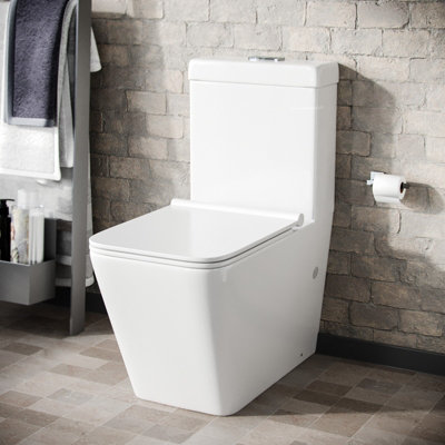 Nes Home Norman Cloakroom Close Coupled WC Toilet and Soft Close Seat Price Comparisons | Compare The Build
