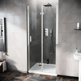 Nes Home Octax Frameless 800 Bi-Fold Shower Enclosure Door