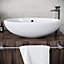 Nes Home Oval 590 mm Large Counter Top Basin Sink Overflow Wash Ceramic Bathroom