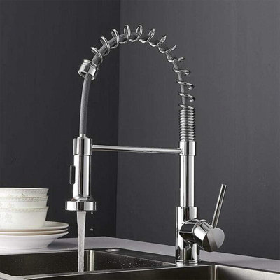 Nes Home Pull Out Kitchen Sink Mono Mixer Tap Chrome Price Comparisons | Compare The Build