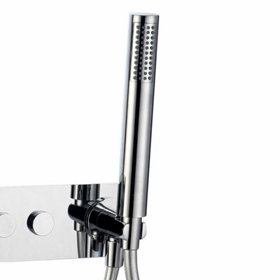 Nes Home Push Button 2 Way Concealed Thermostatic Shower Mixer Valve ...