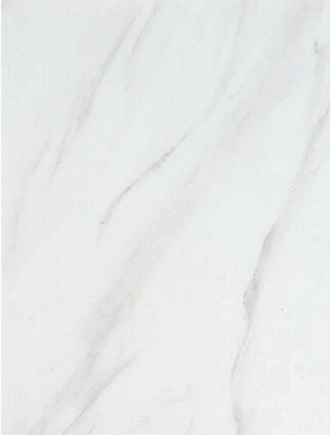 Nes Home PVC Cladding Shower Panel 2400 x 1000 x 10mm White Marble