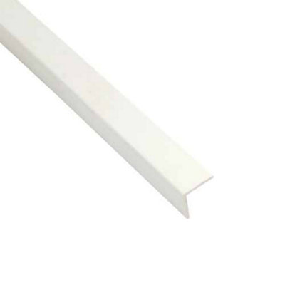 Nes Home PVC L Shape External Corner White Panel Trim 2700mm - Pack of 4 Trims