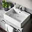 Nes Home Rectangle 580 mm Large Counter Top or Wall Hung Basin