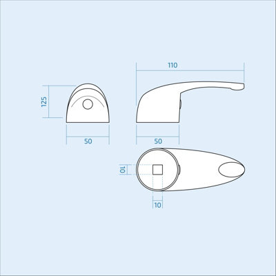 Nes Home Replacement Kitchen/Bathroom Single Lever Mixer Tap Handle
