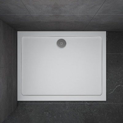 Nes Home Rio Ultra Slim 1200 x 800mm Rectangular Low Profile Shower Tray