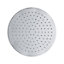 Nes Home Round 300 mm Overhead Rainfall Shower Head LED 3 Colour Changing Chrome Finish