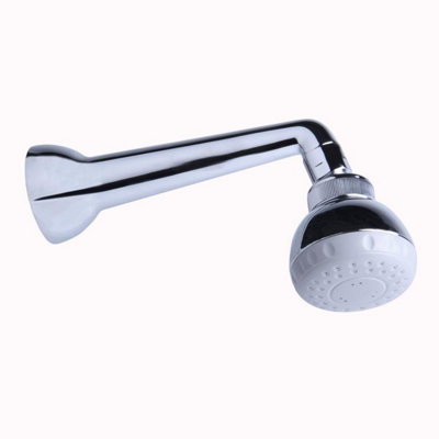 Nes Home Round Jet Shower Head And Wall Arm Chrome