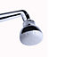 Nes Home Round Jet Shower Head And Wall Arm Chrome