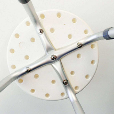 Nes Home Round Non Slip Shower & Bath Stool Light Weight Adjustable Feet