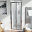 Nes Home Saga Folding 760 mm Glass Shower Door Panel Chrome