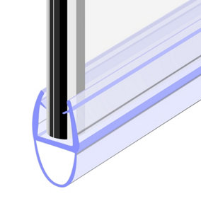 Nes Home Seal 8 - 900 mm Glass Shower Door Rubber Seal Strip Gap 8 mm