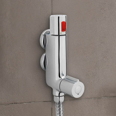 Nes Home Shattaf Douche Toilet Bidet with Mini Thermostatic Shower Valve Muslim Spray