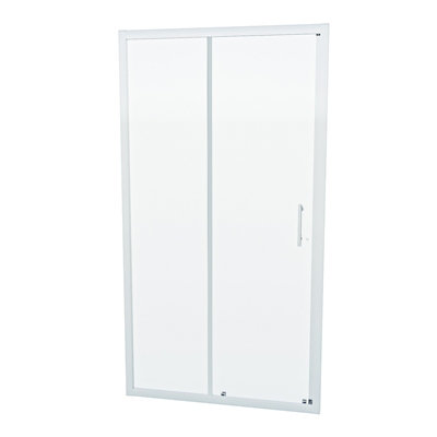 Nes Home Shower 1000mm Sliding Door with 800 mm Frameless Glass Side Panel Screen