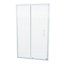 Nes Home Shower 1100 mm Sliding Door with 900 mm Frameless Glass Side Panel Screen