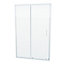 Nes Home Shower 1200 mm Sliding Door with 900 mm Frameless Glass Side Panel Screen