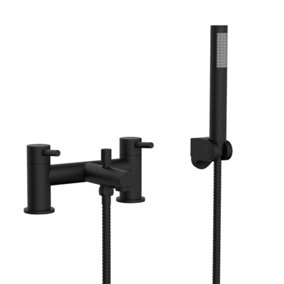 Nes Home Shower Mixer Tap With Handheld Shower Kit Matt Black