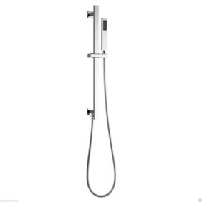 Nes Home Shower Riser Rail Bar Adjustable Kit Bracket Handset