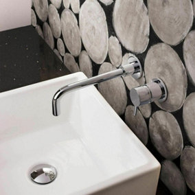 Nes Home Sicily Wall Mounted Basin Mixer Tap