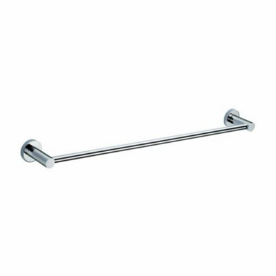 Nes Home Single Round Towel Bar Rail Holder Chrome