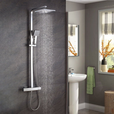 Nes Home Siren Square Exposed Cool Touch Thermostatic Mixer Valve ...