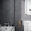 Nes Home Slate Grey Cladding Modern PVC Panels Shower Wet Wall 2400x1000x10mm, Coverage 2.4m pack